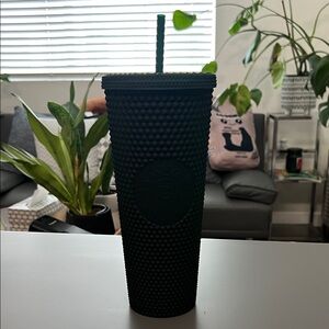 Starbucks Emerald Green Textured Tumbler with Straw